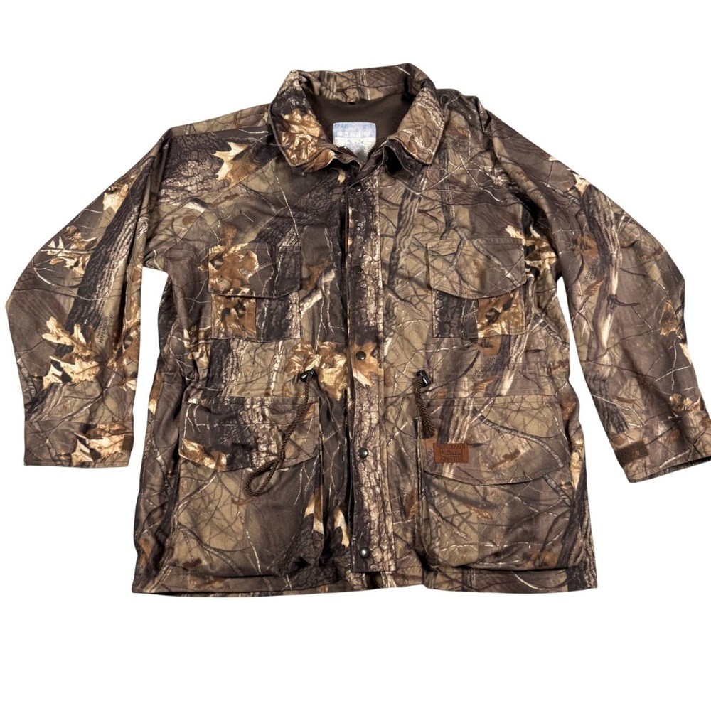 Walls Water-Pruf Camo Hunting Jacket Mens XL RealTree Hardwoods Waterproof